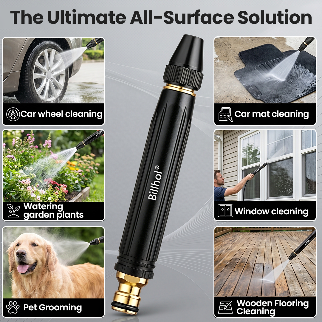 💥50% Off — Last Day丨Billhol® 🏆Home high-pressure car wash water gun , a must-have for watering plants and vegetables, and car washing.👍💦