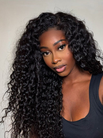 Frodio SVOZK® Blend Human Hair Shaggy Waves 3-in-1 Half Wig Ready to Wear