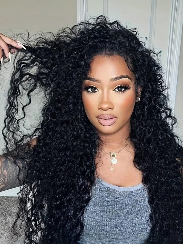 Frodio SVOZK® Blend Human Hair Shaggy Waves 3-in-1 Half Wig Ready to Wear