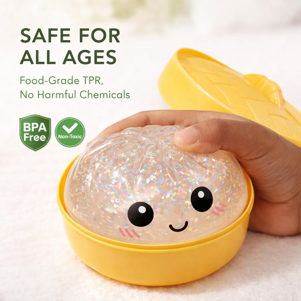 🔥HEATWOLF® Sparkle Dumpling Squishy Box —✨✨Adorable Dumpling Squishy Toy & Anxiety-Relief Gadget