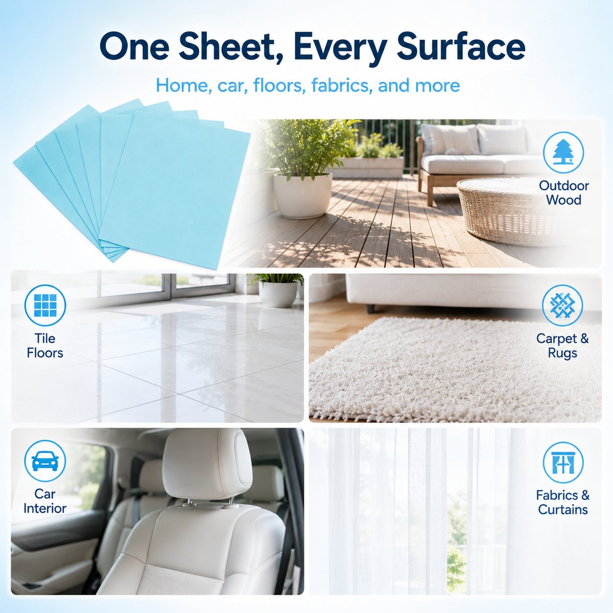 100-Piece Multi-Effect Floor Cleaning Sheets