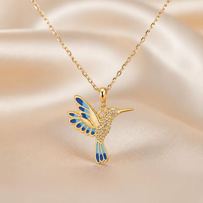🔥 Final Day: 75% OFF!! | CZTICLE® 🦜 2026 Brand New Upgrade 💥 Exquisite Diamond-Embellished Hummingbird Necklace