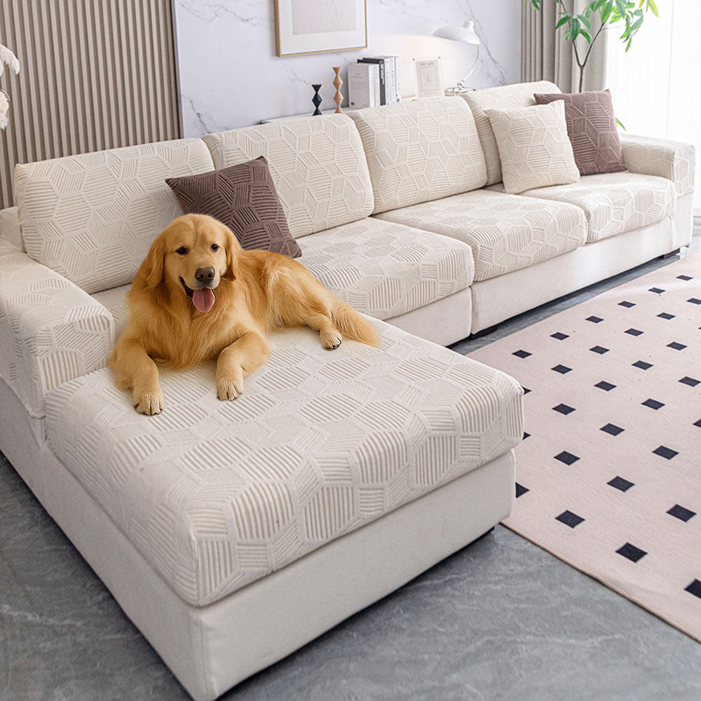Honeycomb Pattern Water-resistant Stretch Full-Cover Magic Couch Cover