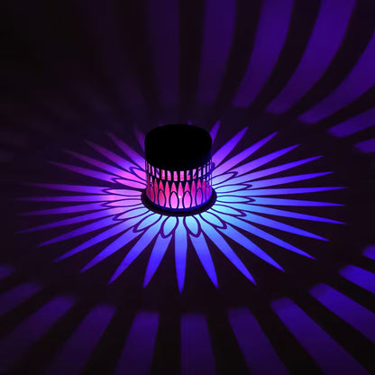 🔥Last Day 50% OFF 丨 REBYIPO® 2-in-1 Solar Mandala Projection Light-Colorful Projection · Outdoor Mosquito-Repelling Aid