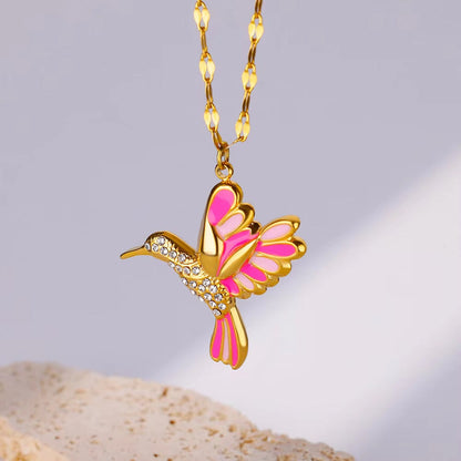 🔥 Final Day: 75% OFF!! | CZTICLE® 🦜 2026 Brand New Upgrade 💥 Exquisite Diamond-Embellished Hummingbird Necklace