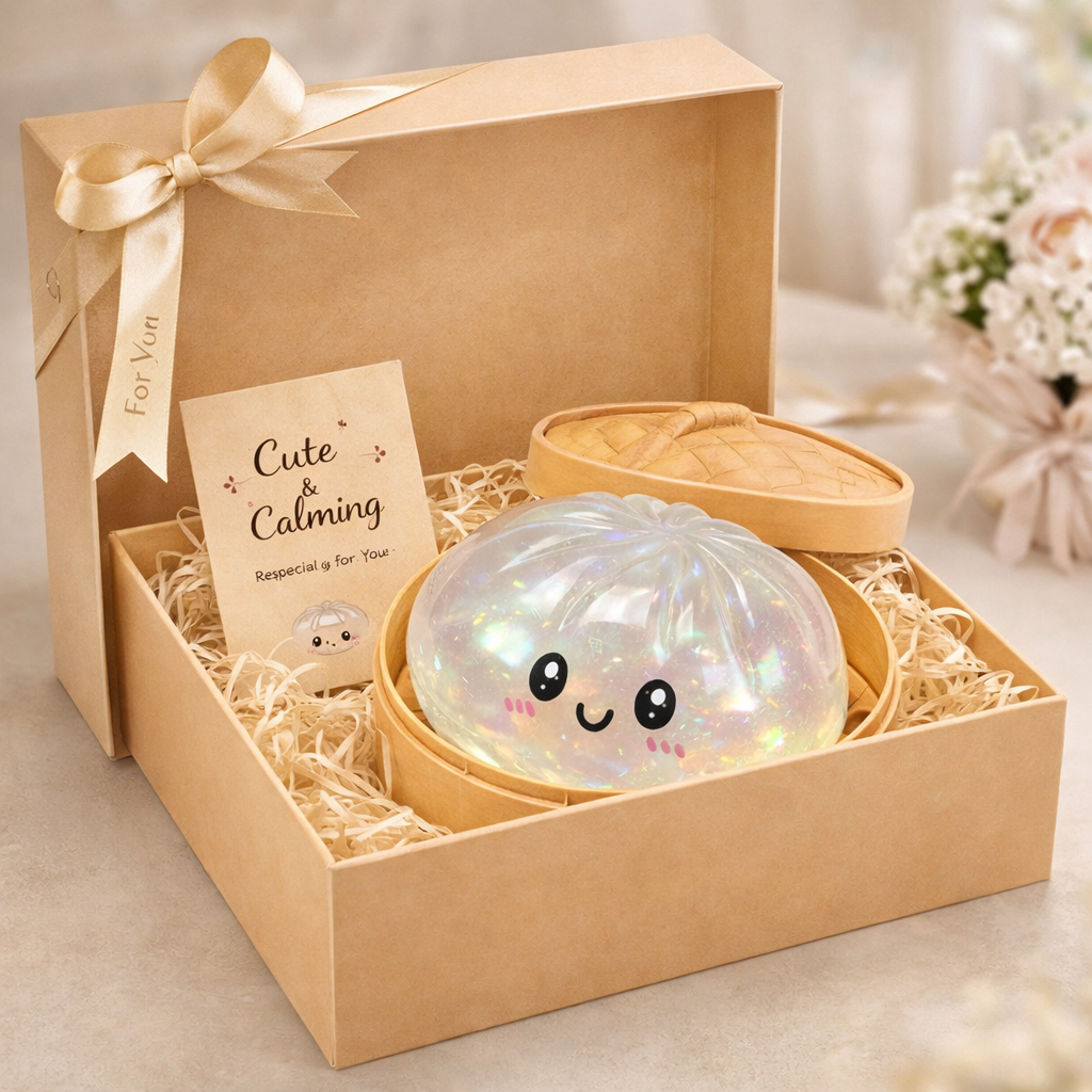 🔥HEATWOLF® Sparkle Dumpling Squishy Box —✨✨Adorable Dumpling Squishy Toy & Anxiety-Relief Gadget